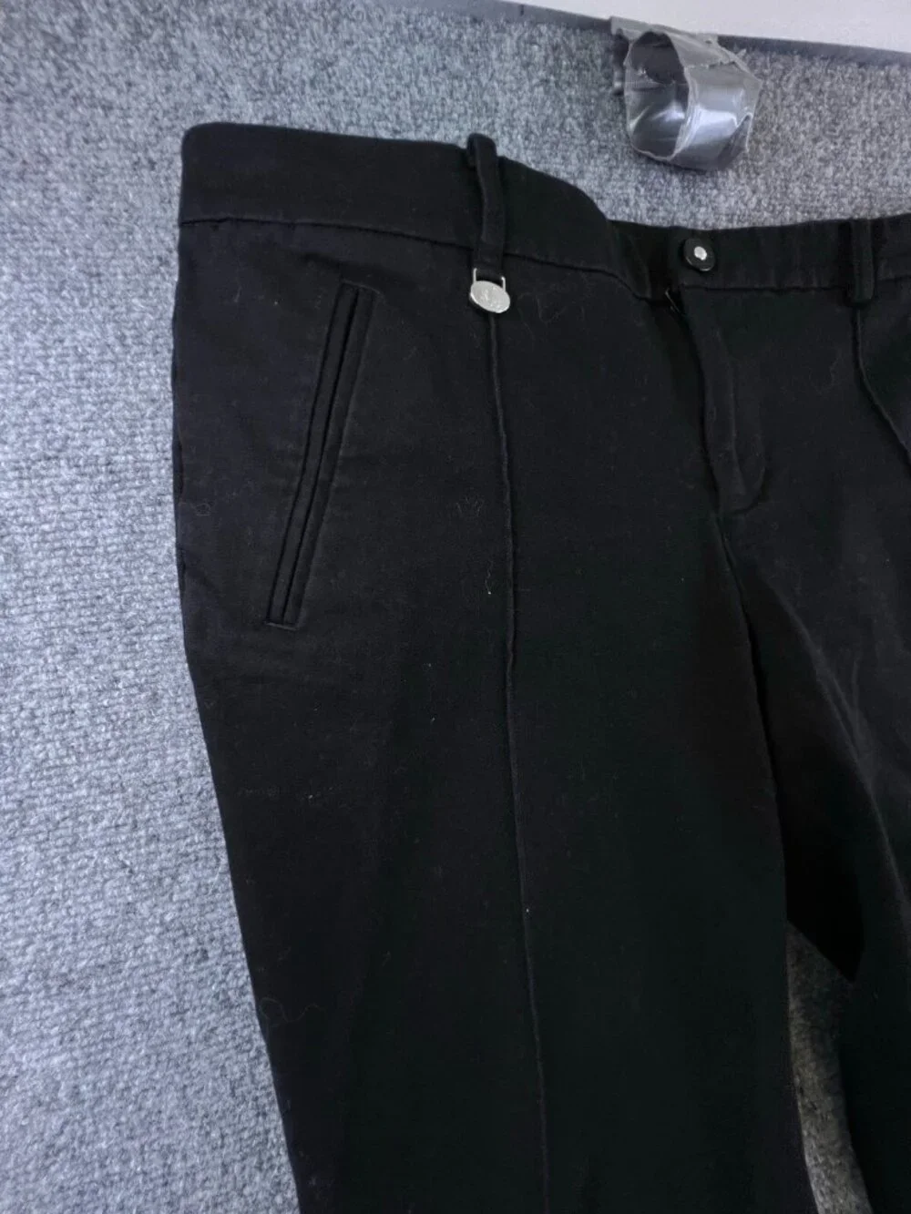 Lauren Ralph Lauren Pants Womens Size 12 Black Cotton Stretch Straight Cut Capri